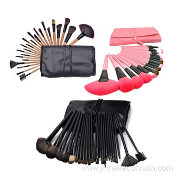 32 Piece Cheap Black Brushes Make up